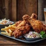 Fingers, Fries, Slaw and Drink